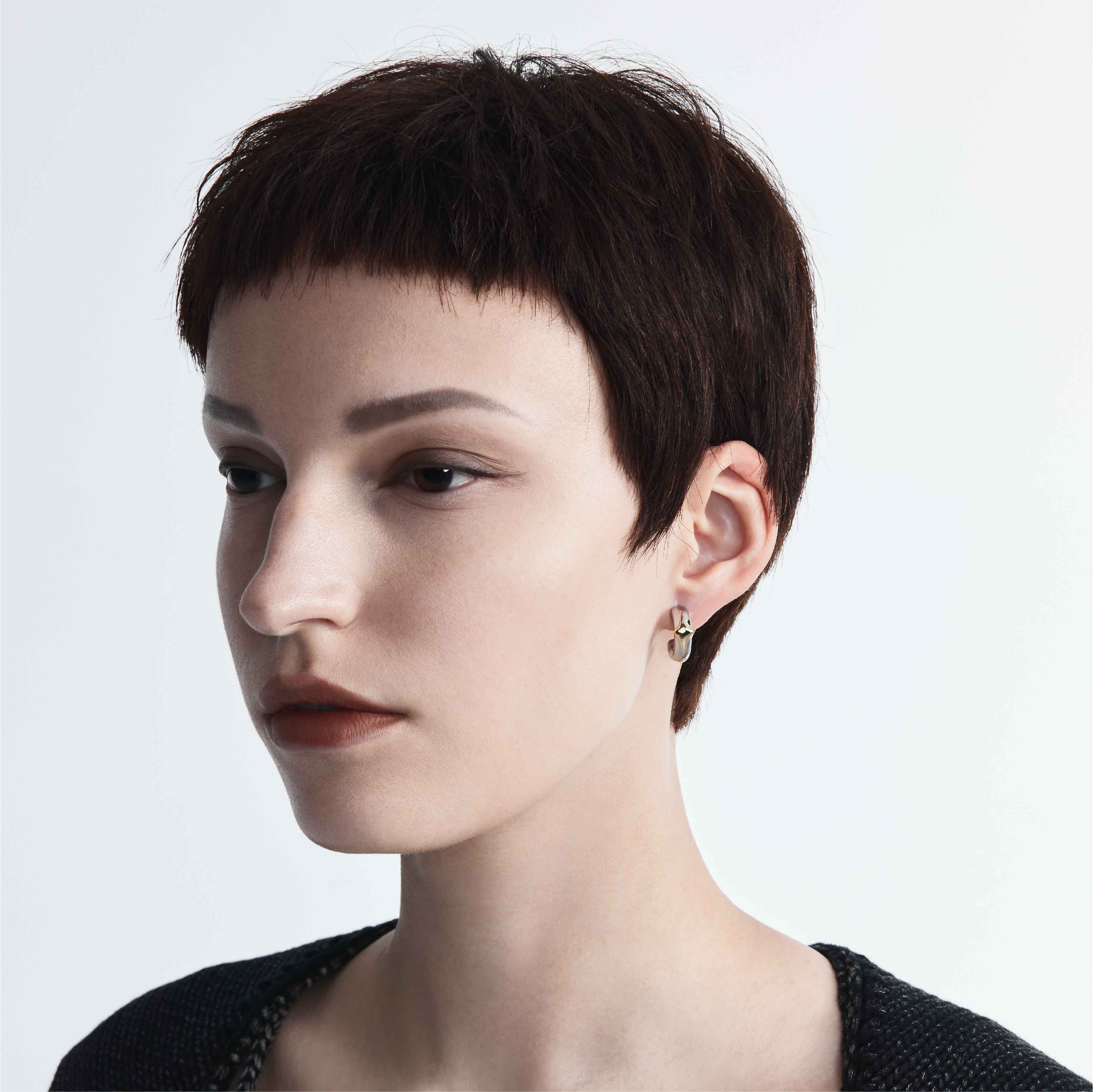 Intrusion Four Pointed Star Hoop Earrings - Image 4