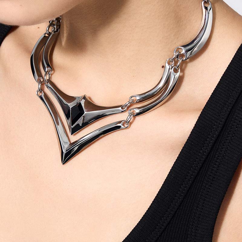 Knight Armor Double-Layer Necklace - Image 5