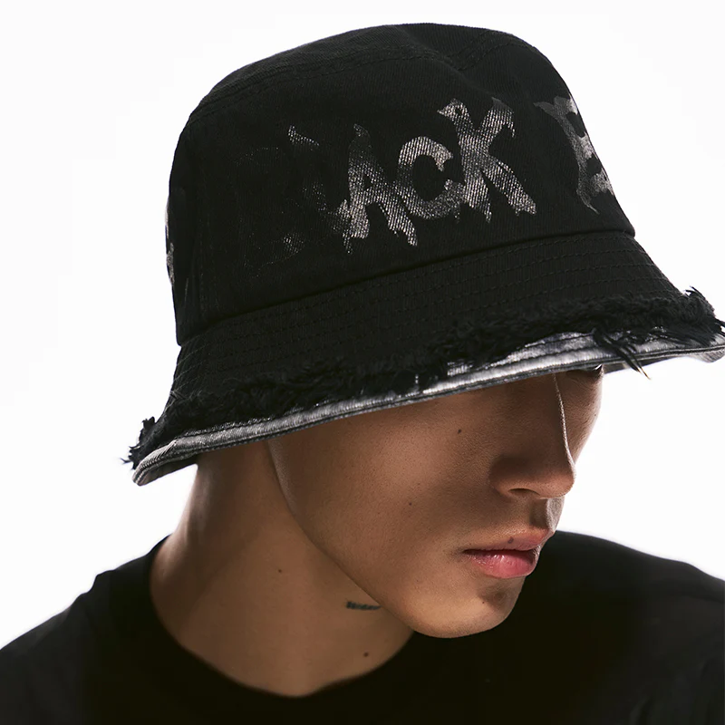 Layered Raw-Edge Bucket Hat - Image 6