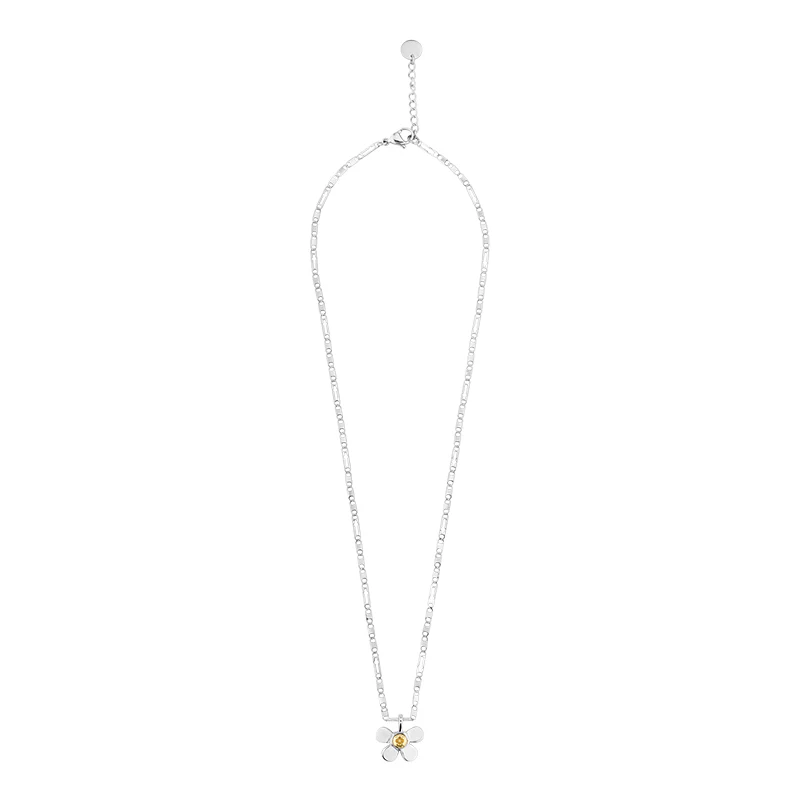 Mechanical Garden 2.0 Flowers Bicolor Necklace - Image 4