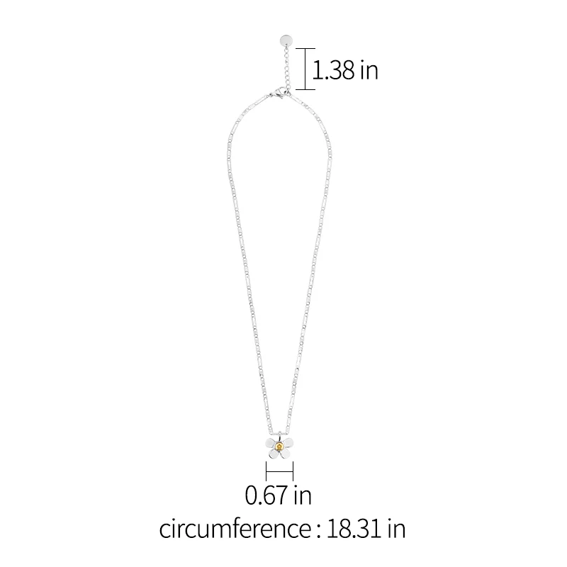 Mechanical Garden 2.0 Flowers Bicolor Necklace - Image 8