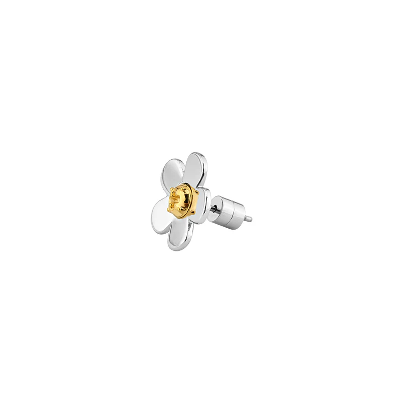 Mechanical Garden 2.0 Flowers Bicolor Stud Earrings - Image 5