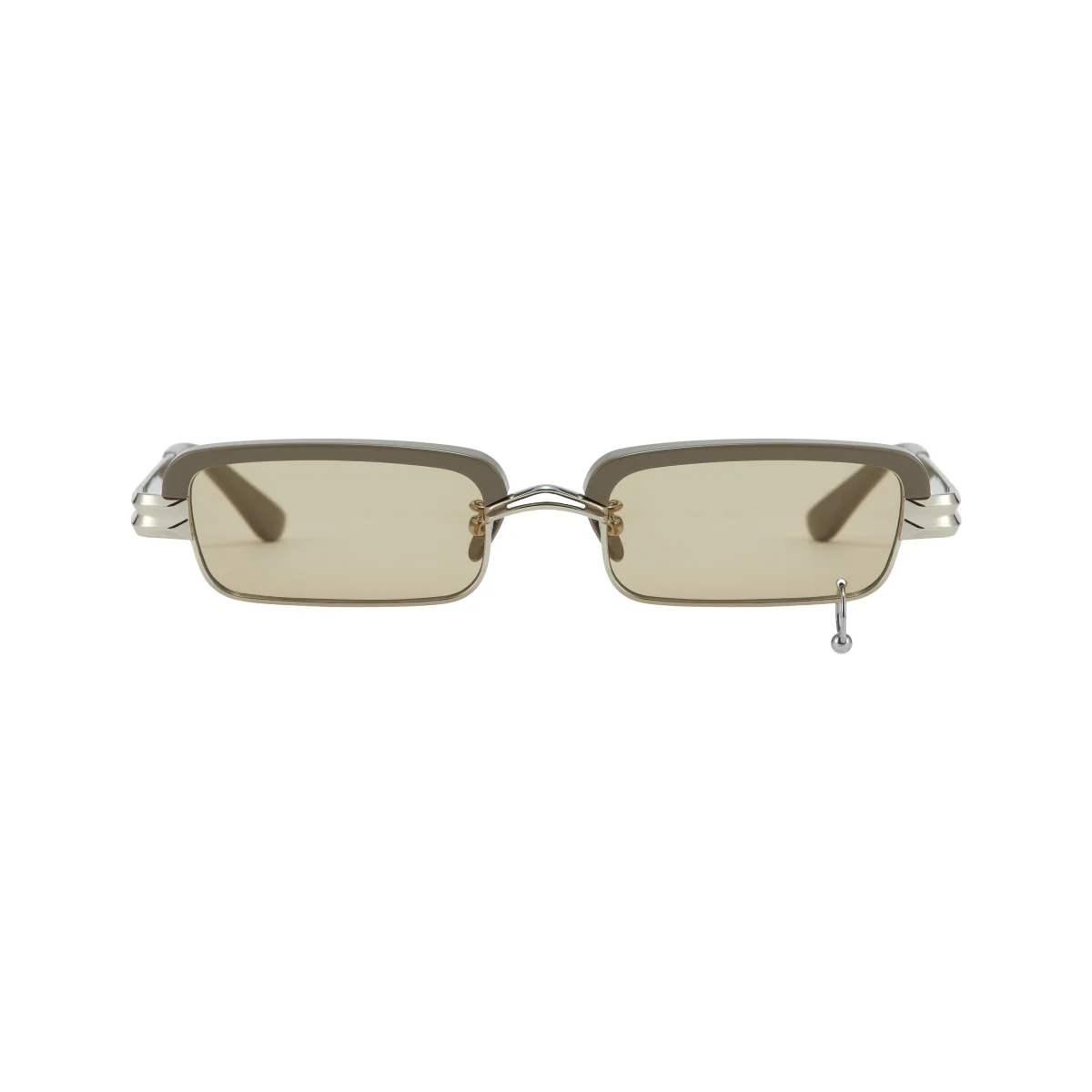 Metal Retro Narrow Frame Sunglasses - Image 3