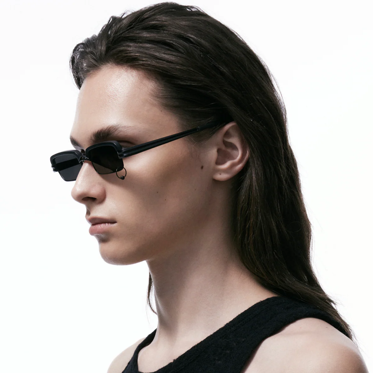 Metal Retro Narrow Frame Sunglasses - Image 5