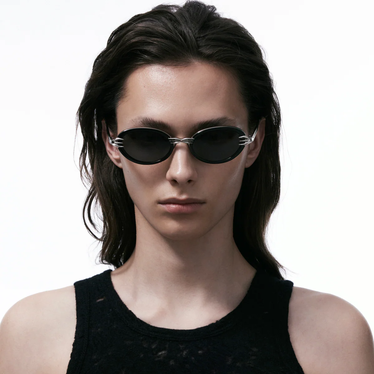 Metal Retro Round Frame Sunglasses - Image 4