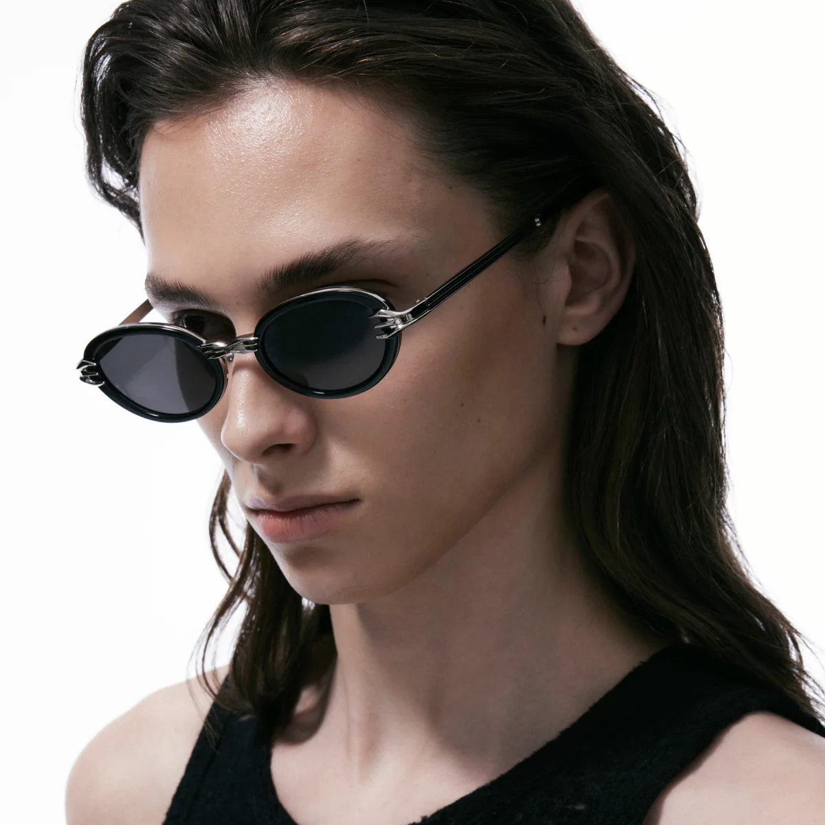 Metal Retro Round Frame Sunglasses - Image 5