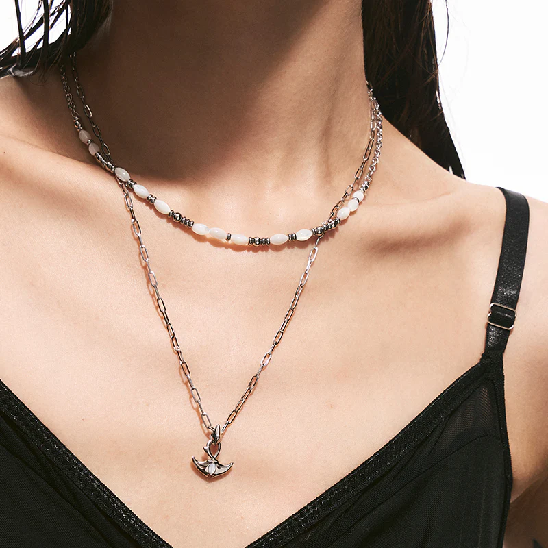 Mini Manta Double-Layer Necklace - Image 5