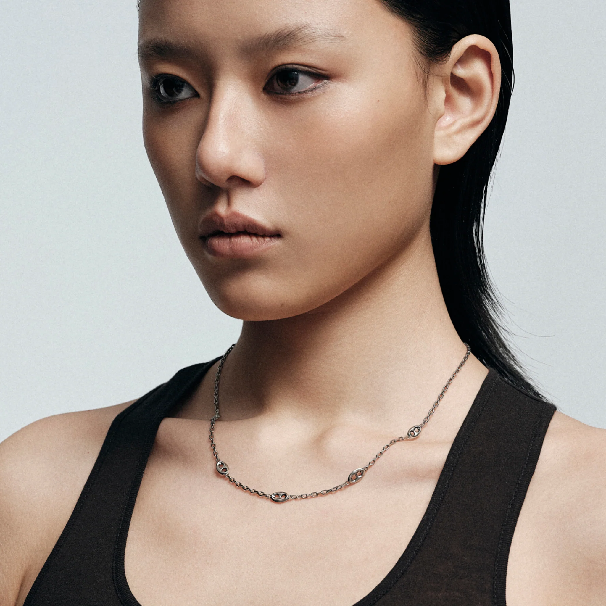 Mini Warthog Snout Link Chain Necklace - Image 3