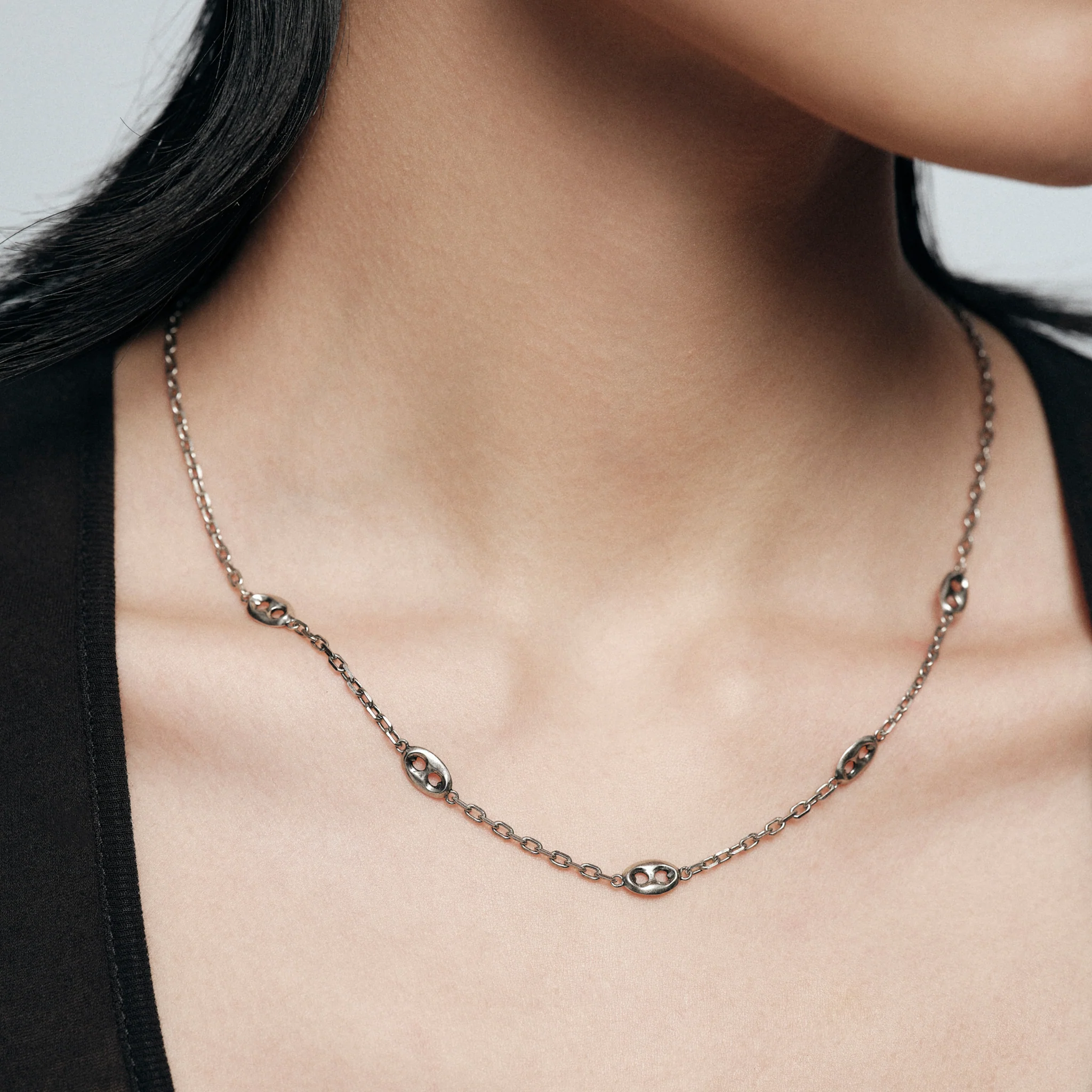 Mini Warthog Snout Link Chain Necklace - Image 6
