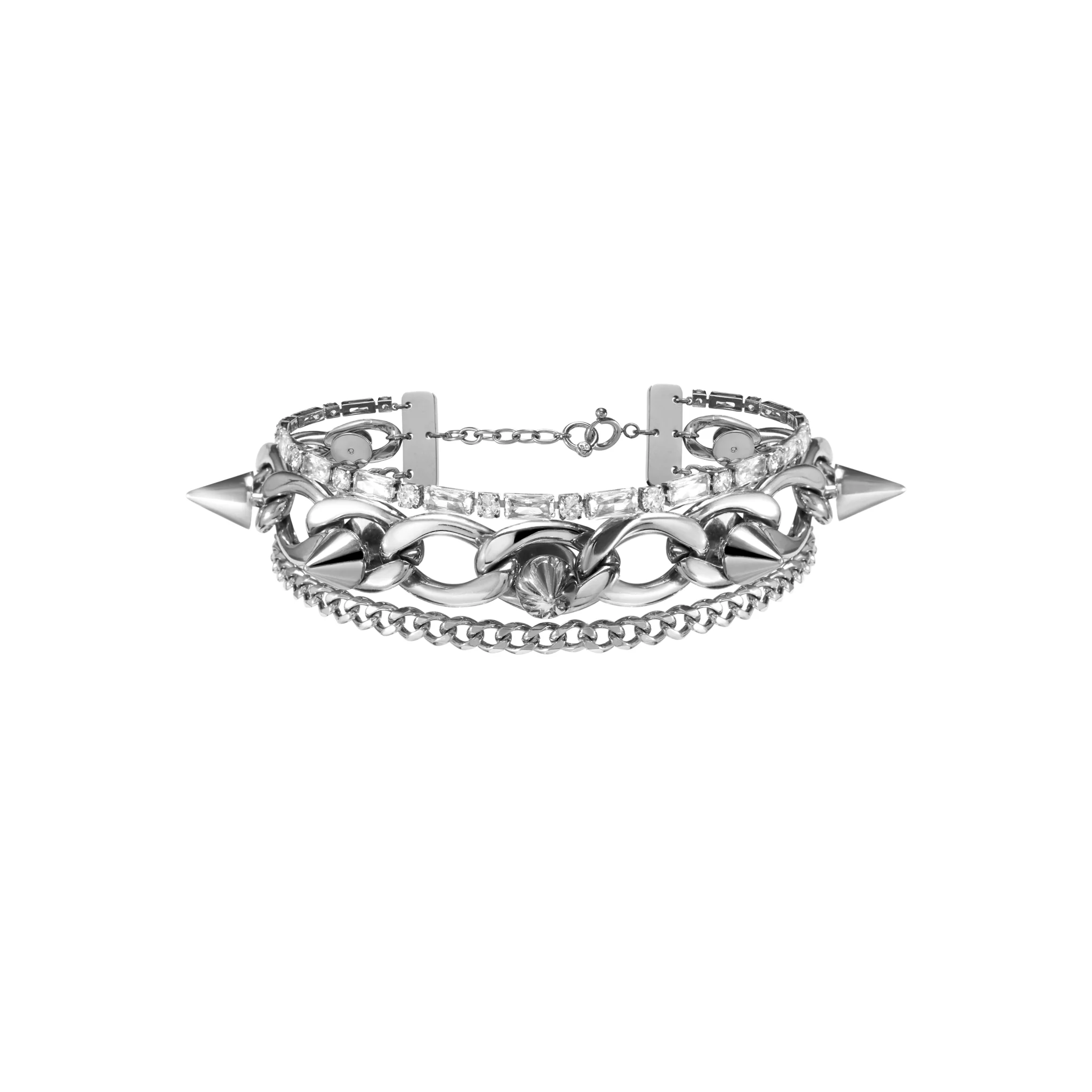 Multi-Layer Stud Chain Bracelet