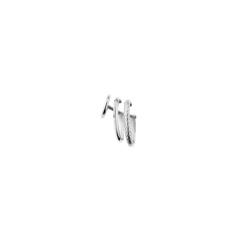Neon Jungle Snake Pattern Drop Charm Piercing-Free Cuff Earring - Image 5