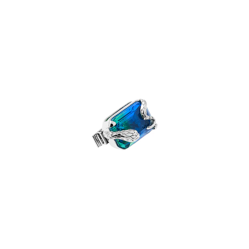 Neon Jungle Tourmaline Gemstone Snake Shoelace Charm - Image 4