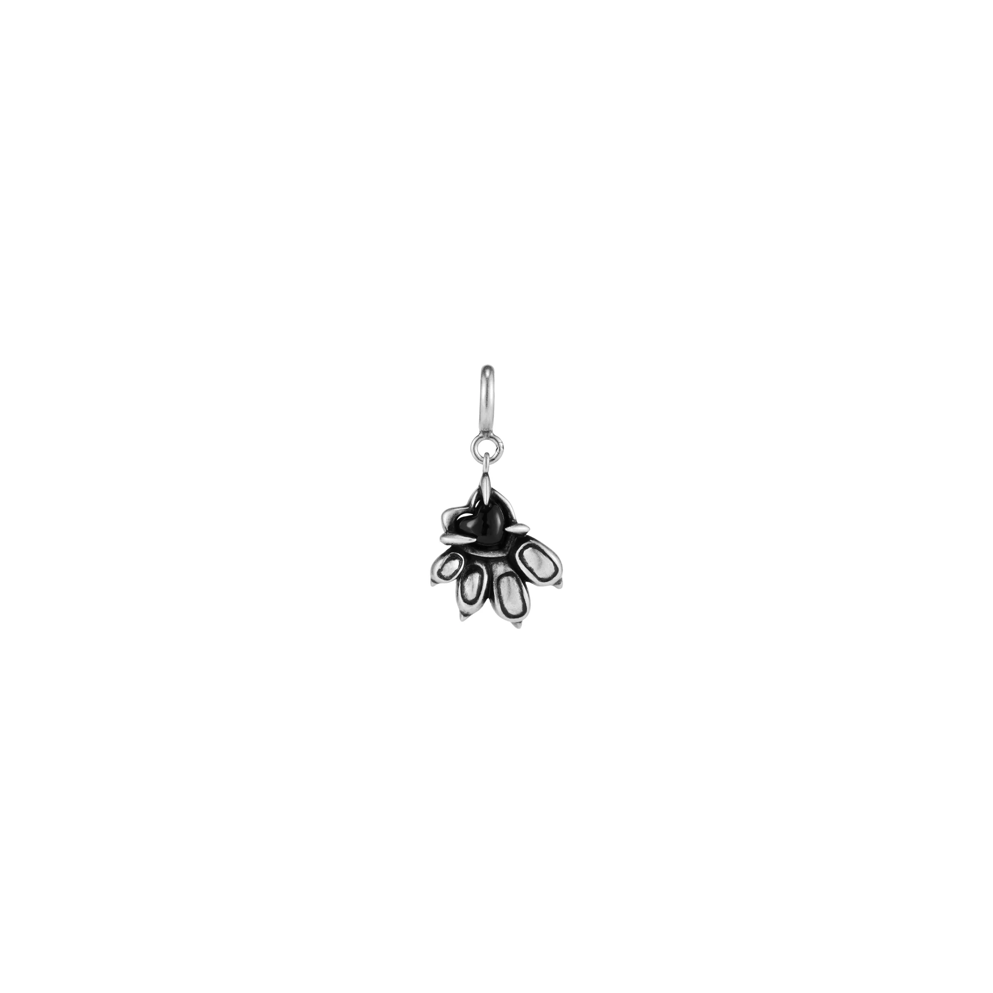 Night Cat Claw Black Agate Pendant
