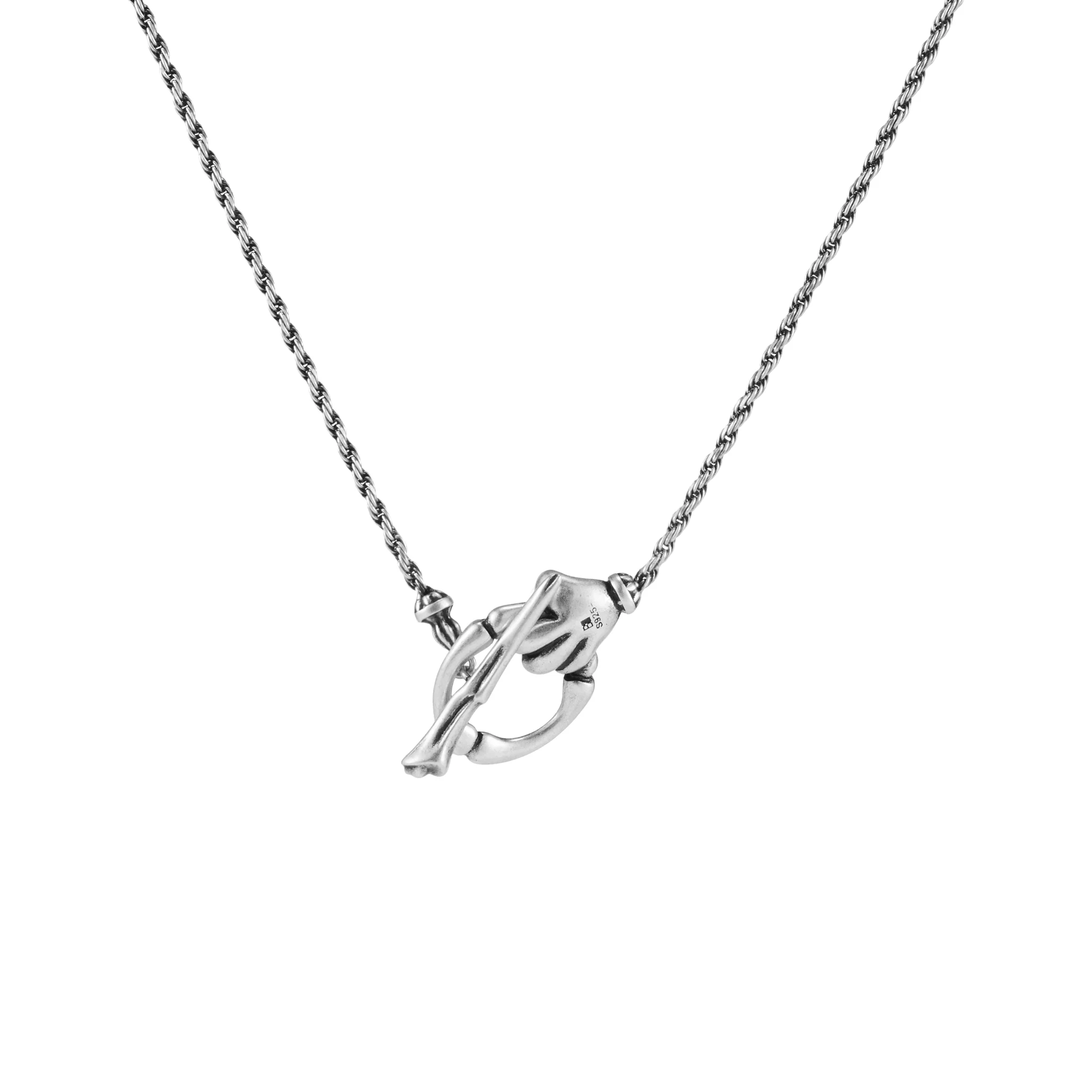 Night Cat Claw T-Bar Chain Necklace - Image 3
