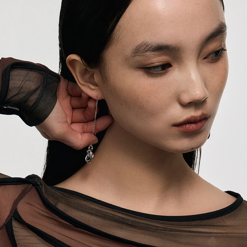 Orbiting Planet Drop Earrings - Image 4