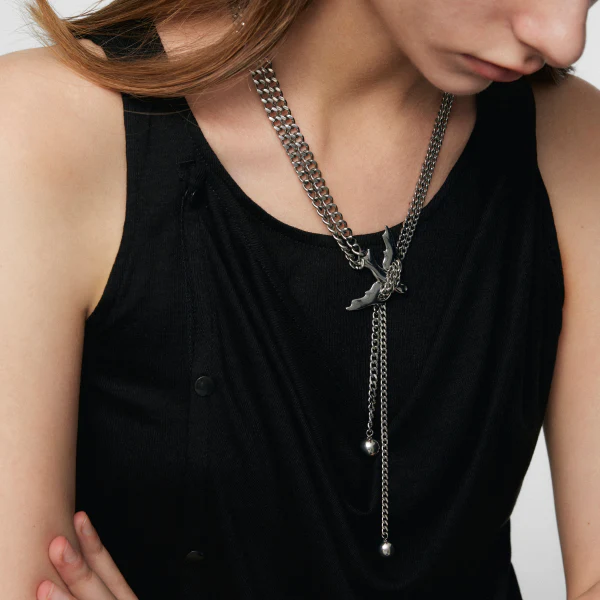 Peace Dove Tie Necklace - Image 4