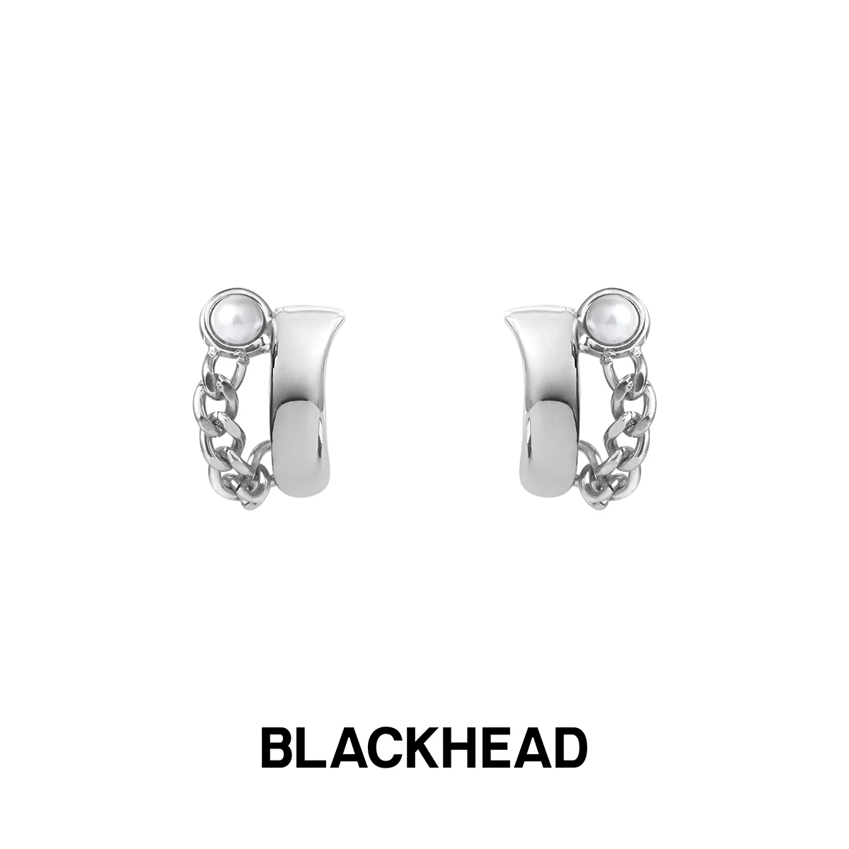 Pearl Chain Earrings - Image 3