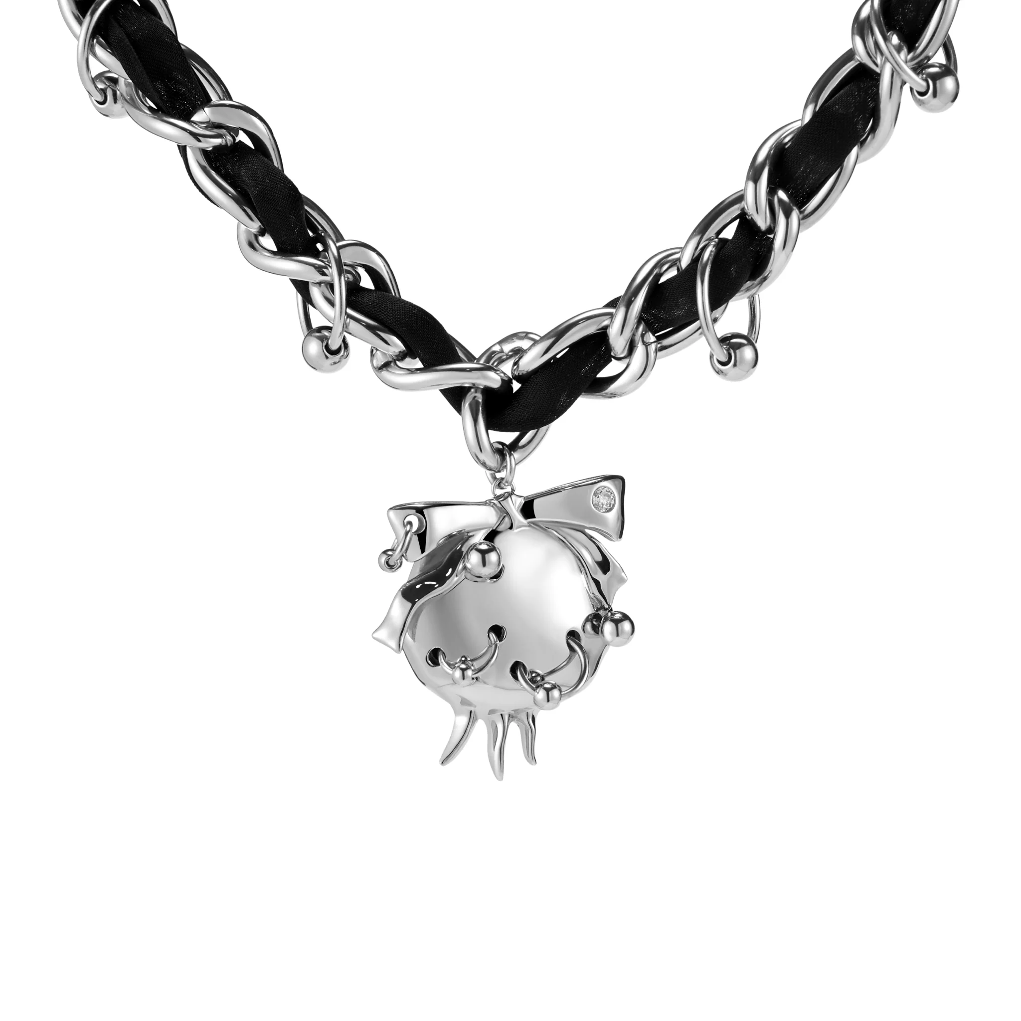 Pierced Pomegranate Strap Choker - Image 5