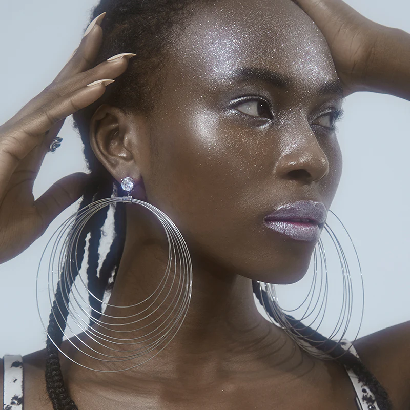 POSE Multi-Layer Drop Earrings - Image 3