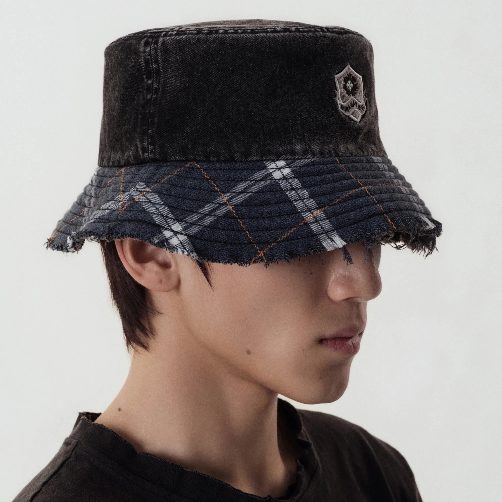 Prom Emblem Plaid Bucket Hat - Image 3