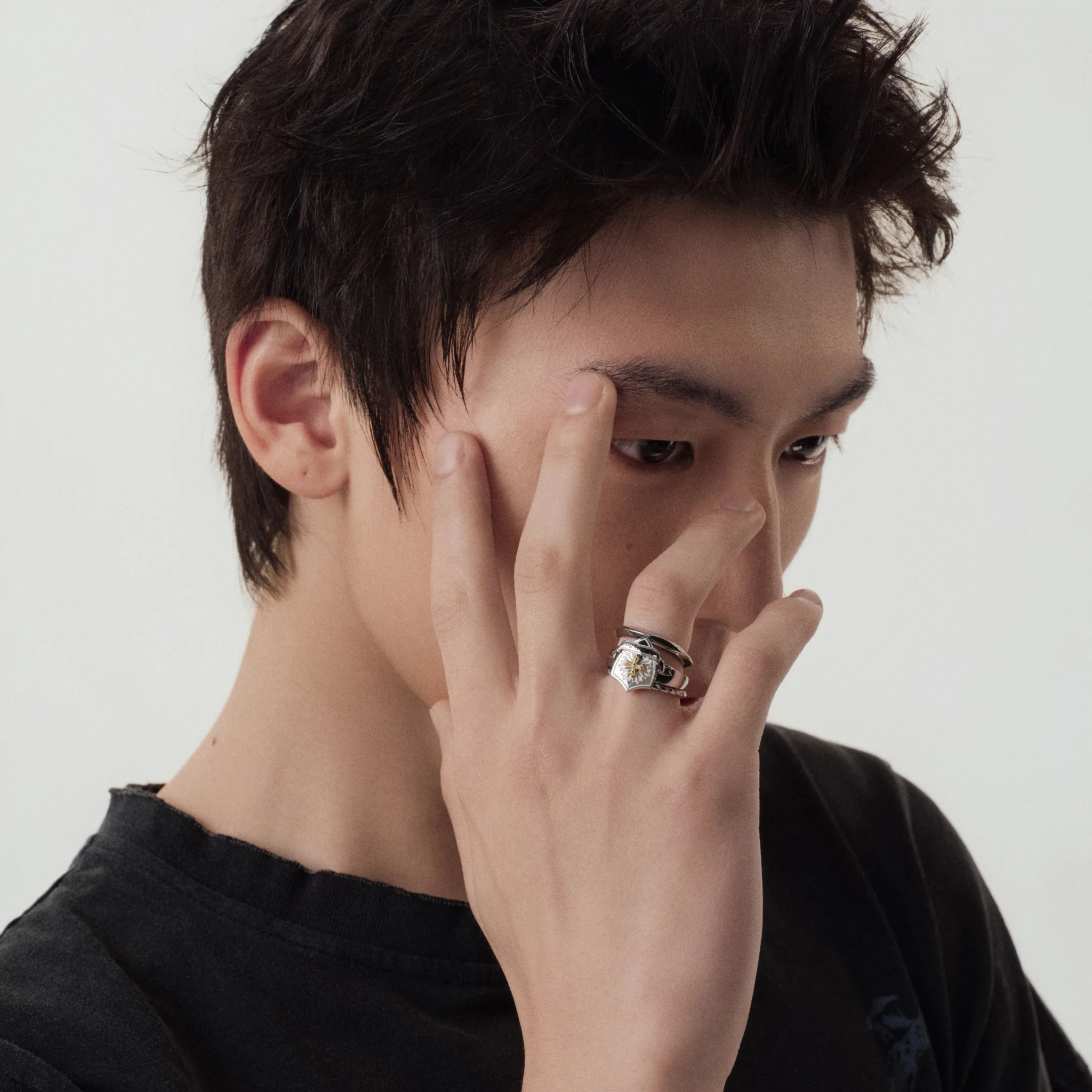 Prom Emblem Stacking Ring Set - Image 3