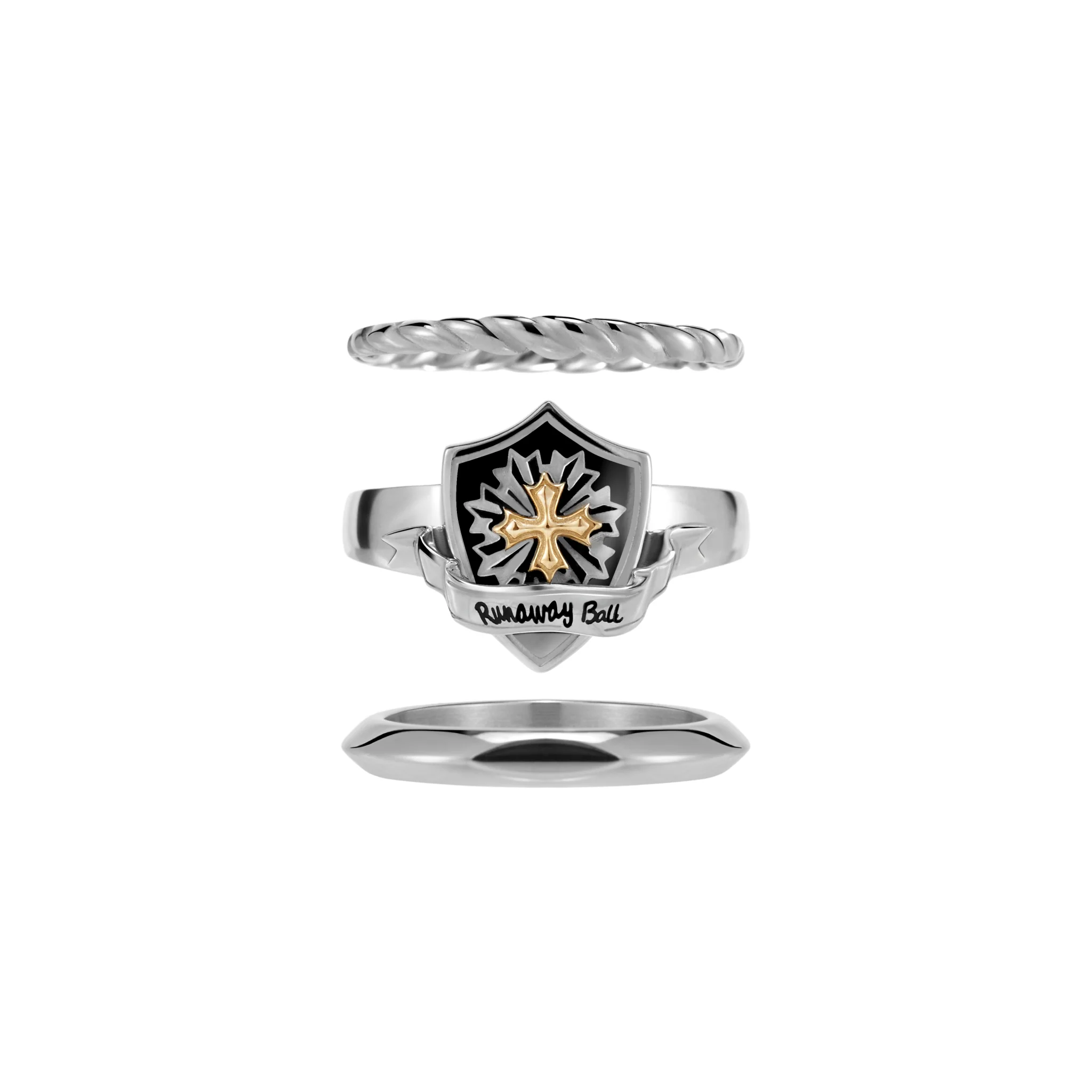 Prom Emblem Stacking Ring Set - Image 5