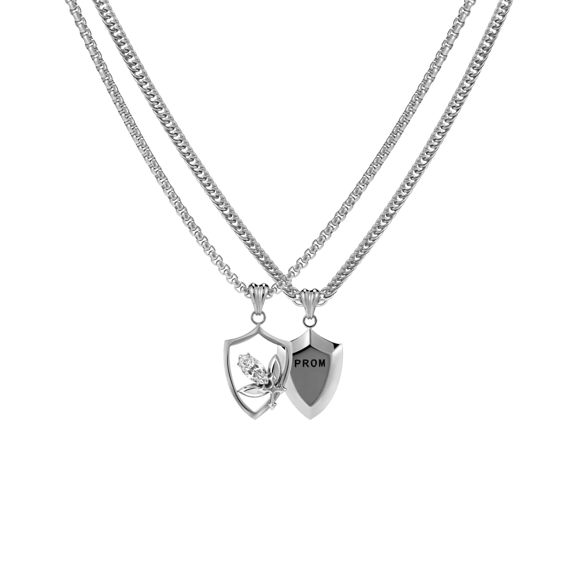 Prom Emblem Tag Necklace