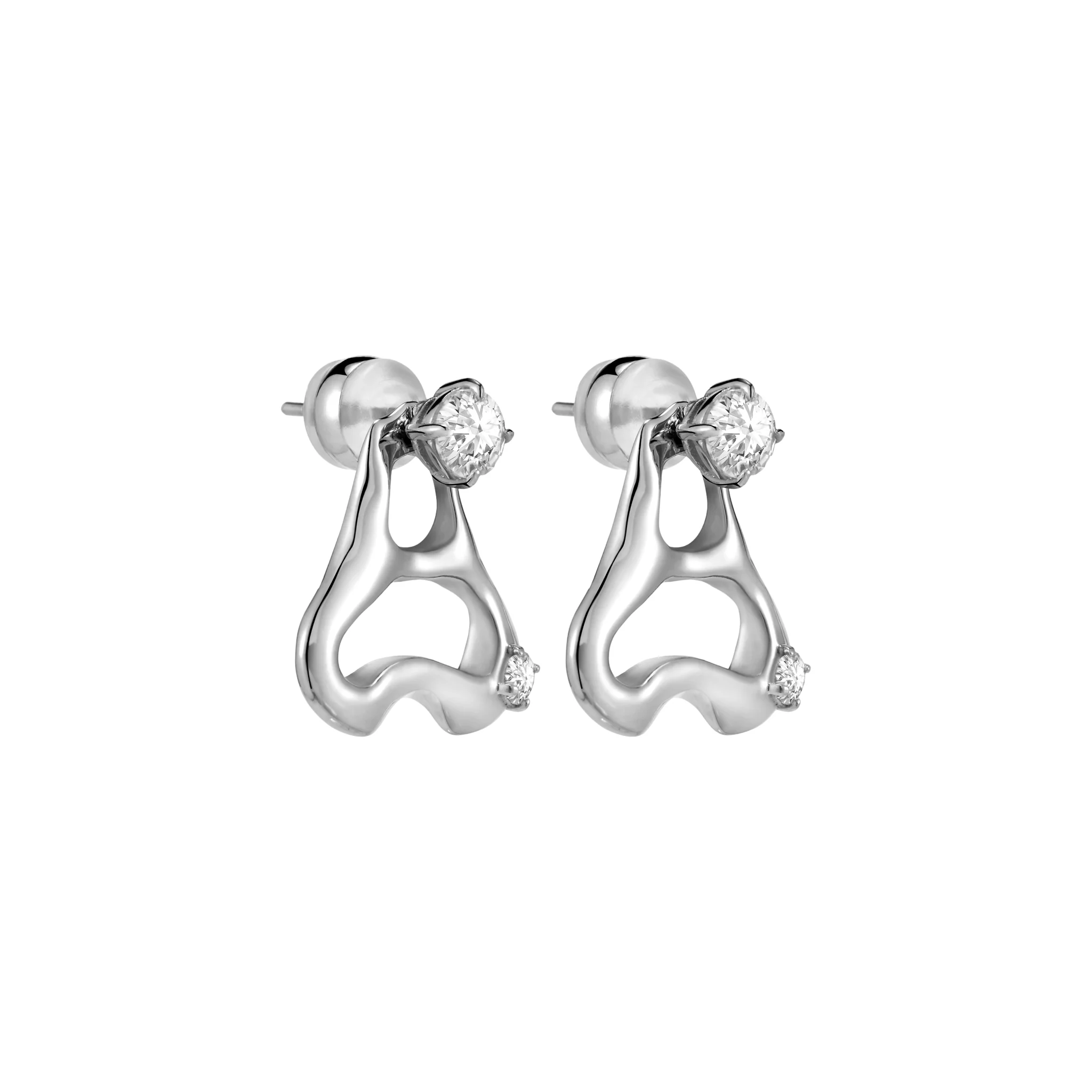 Pull Ring Stud Earrings - Image 5