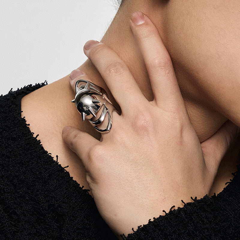 Punk Eye Armor Ring - Image 5