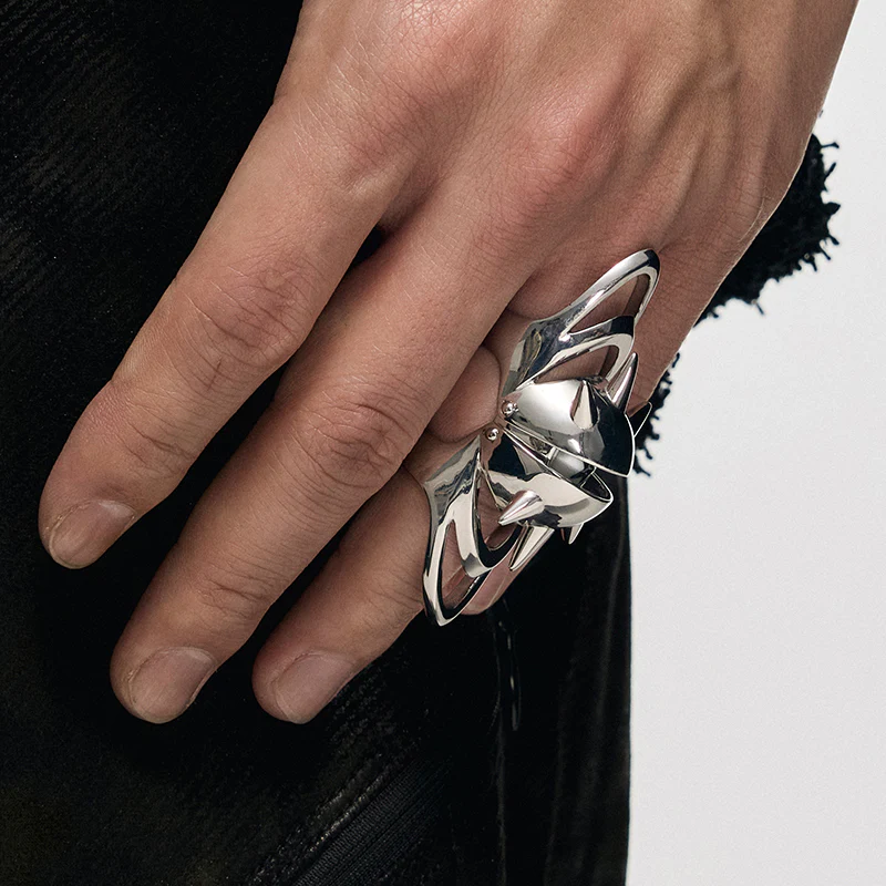Punk Eye Armor Ring - Image 6