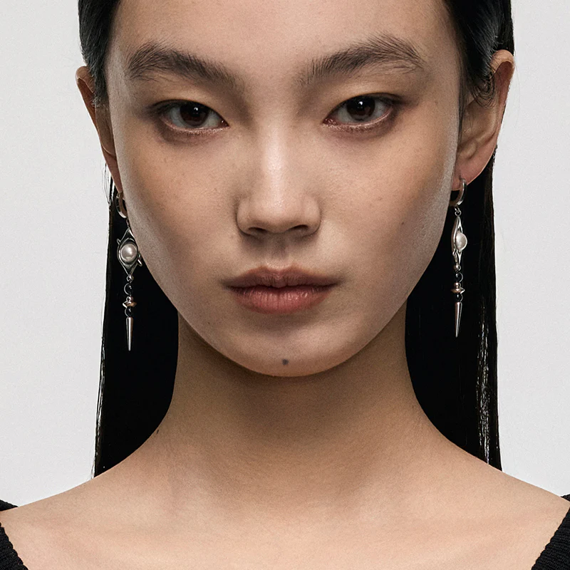 Punk Eye Beaded Earrings - Image 3