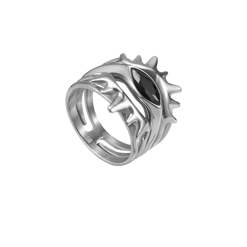 Punk Eye Stacking Ring Set - Image 2