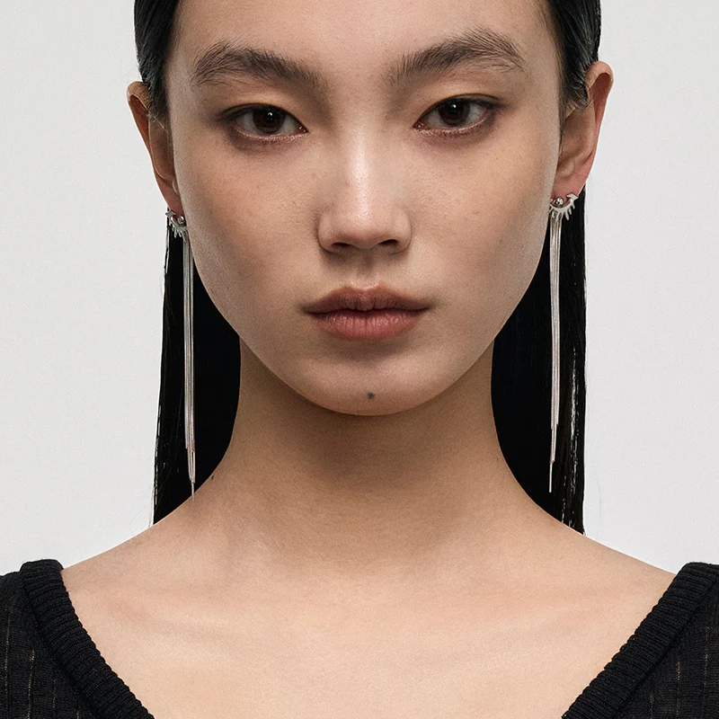 Punk Eye Tassel Earrings - Image 3