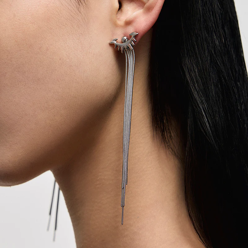 Punk Eye Tassel Earrings - Image 5