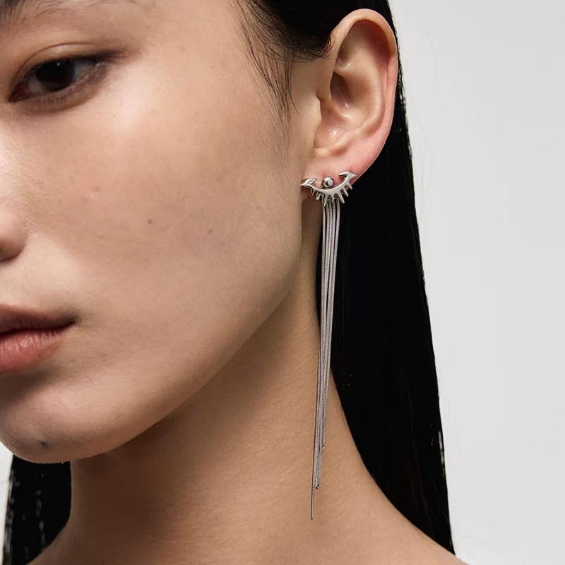 Punk Eye Tassel Earrings - Image 6