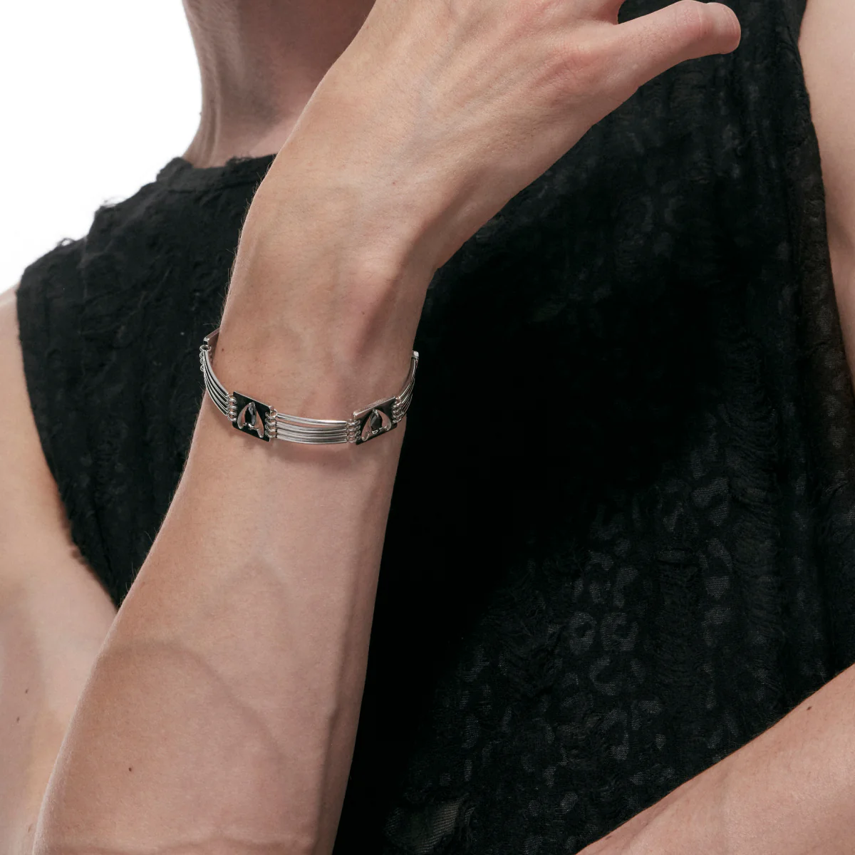 Punk Moth Coiled Rigid Bracelet - Image 5