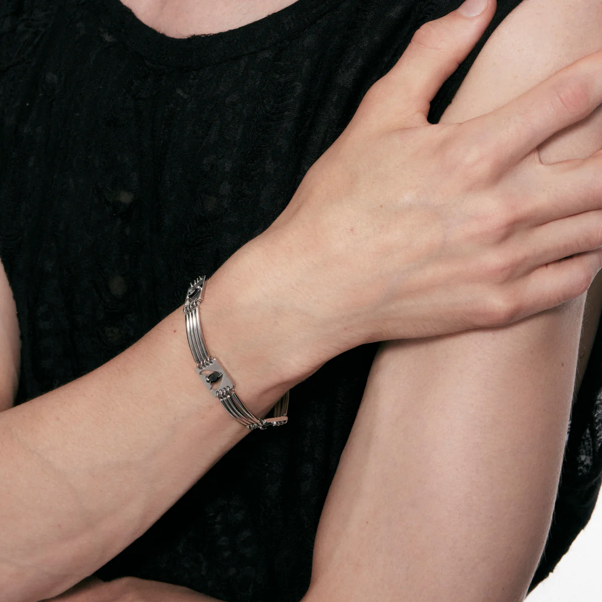 Punk Moth Coiled Rigid Bracelet - Image 6