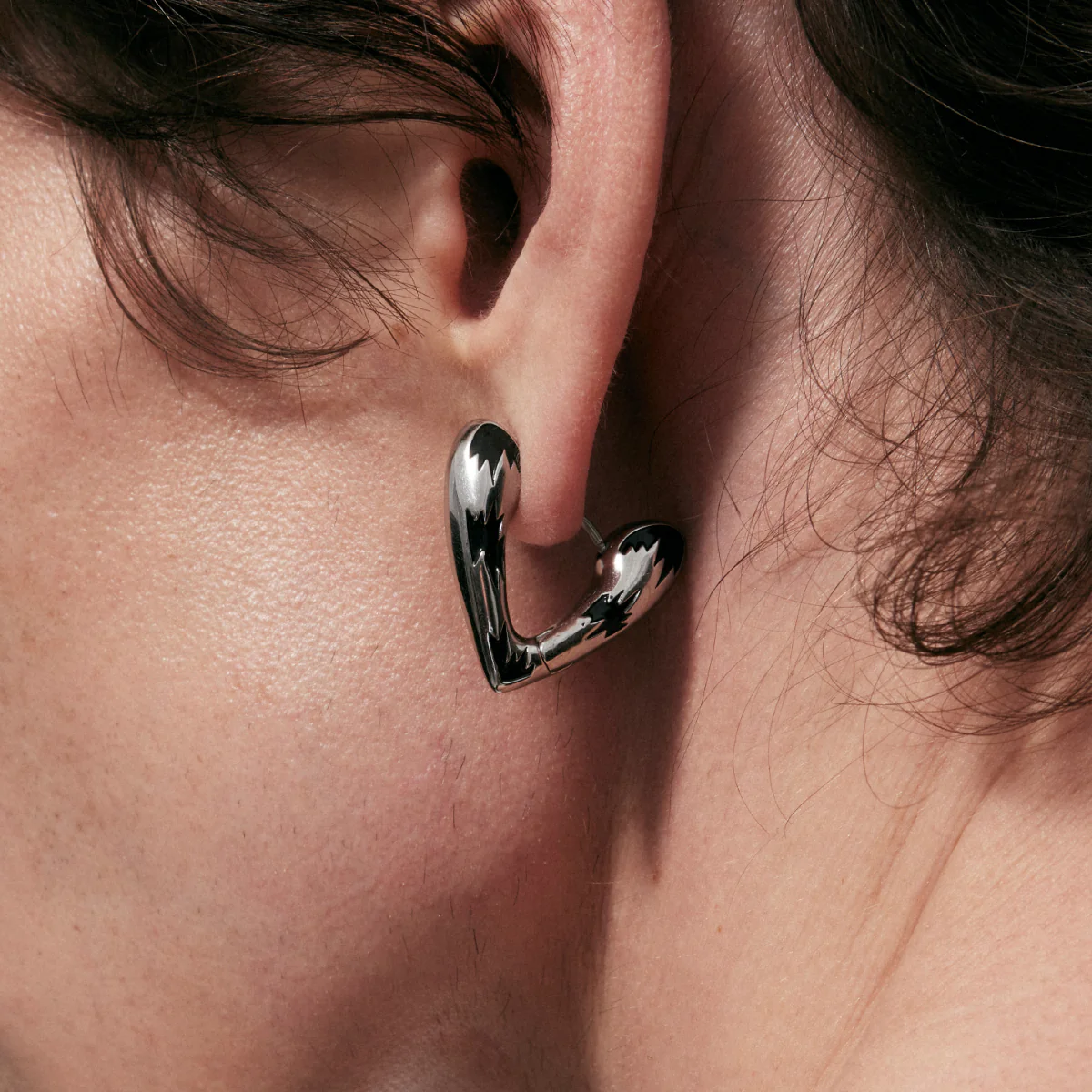 Punk Moth Pattern Earrings - Image 2