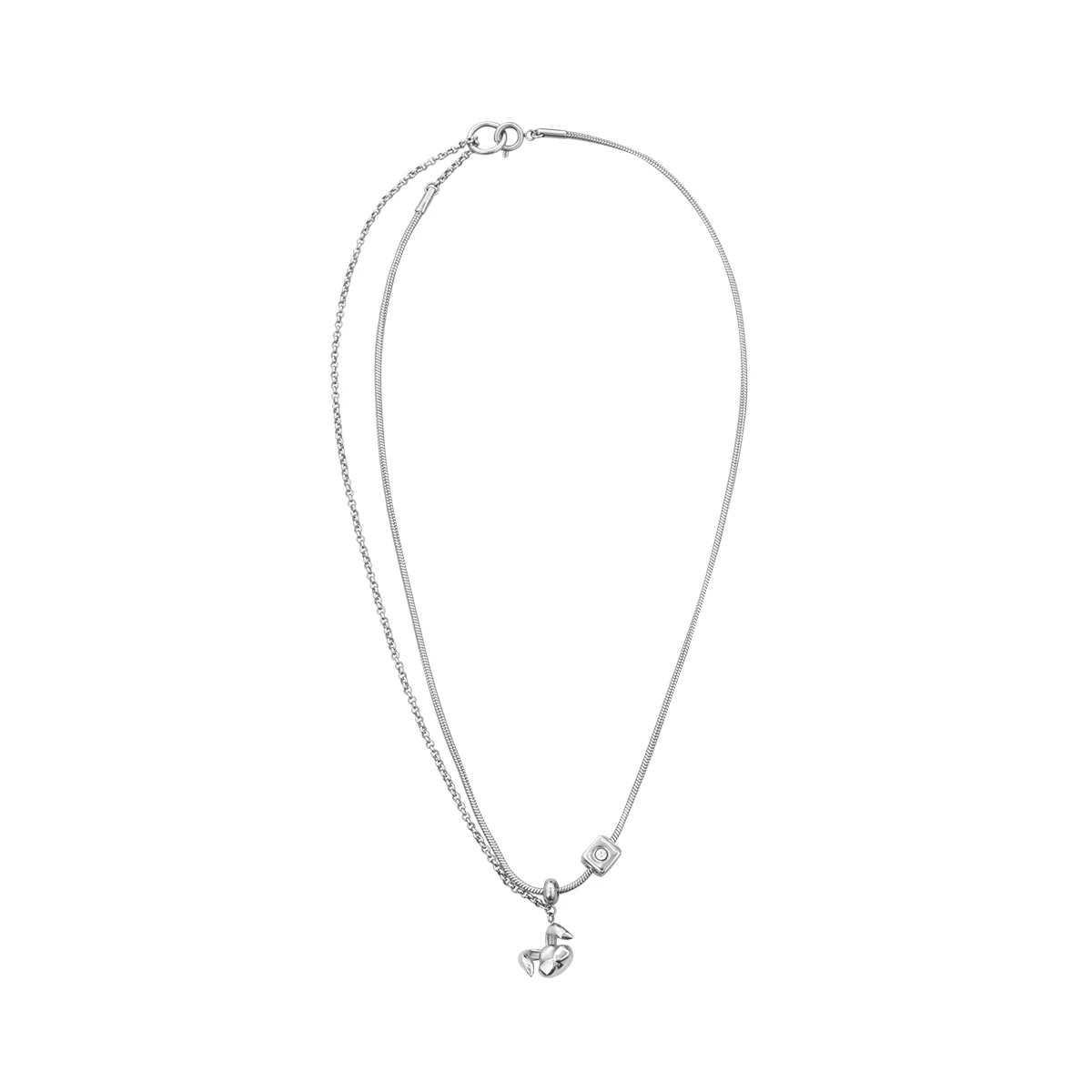 Rabbit Pendant Pull Adjustment Necklace - Image 3