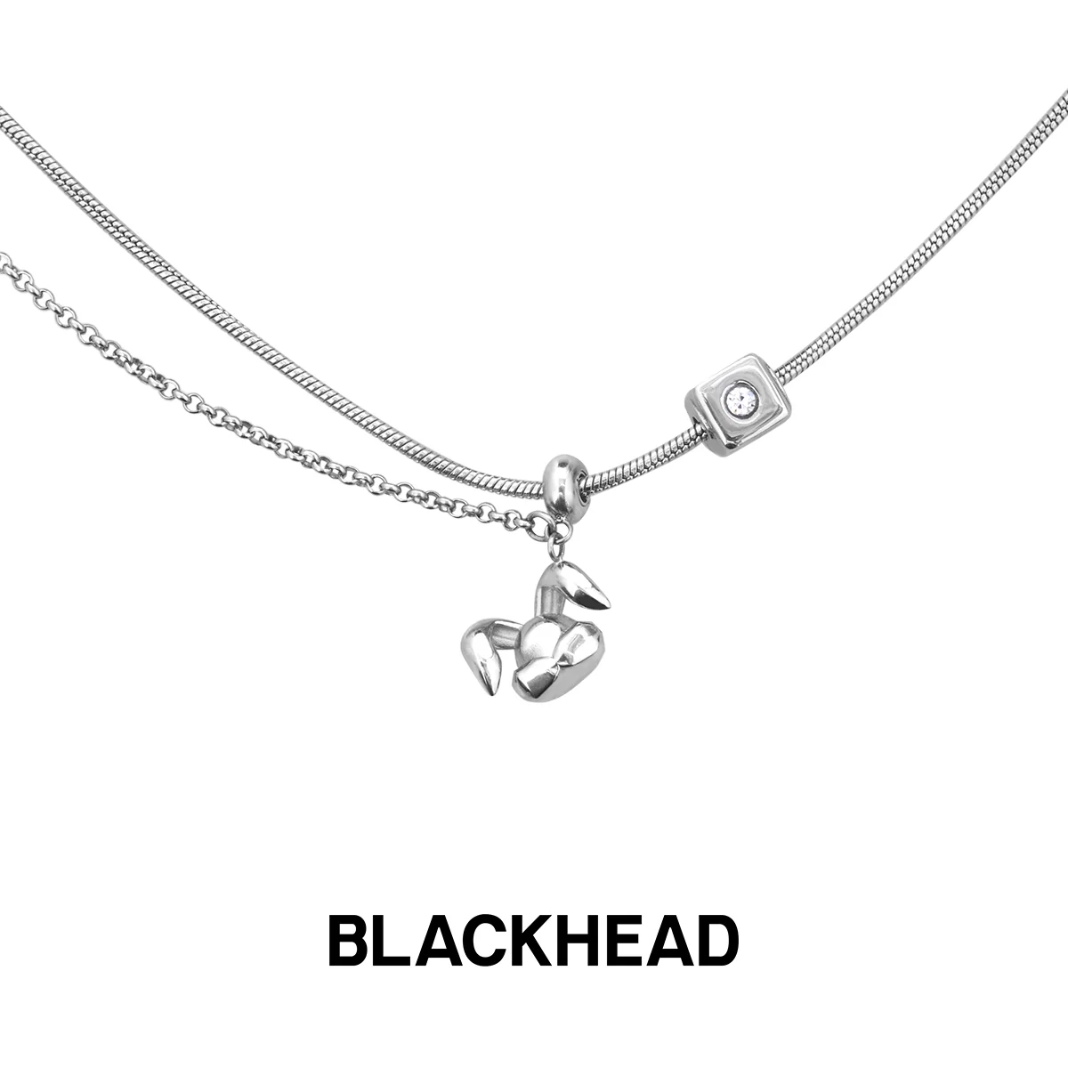 Rabbit Pendant Pull Adjustment Necklace - Image 5