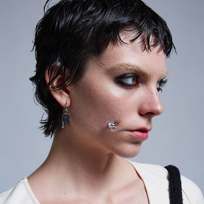 Rebellion Revolution Chained Lip Cuff/Earring Set - Image 3