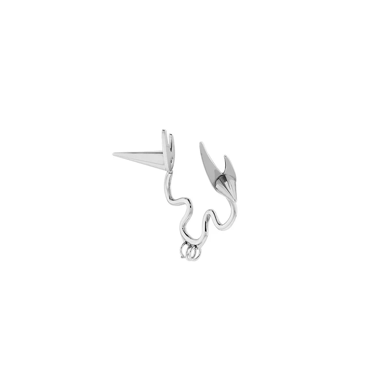 Rebellion Revolution Punk Rivet Nose Ring Cuff - Image 6
