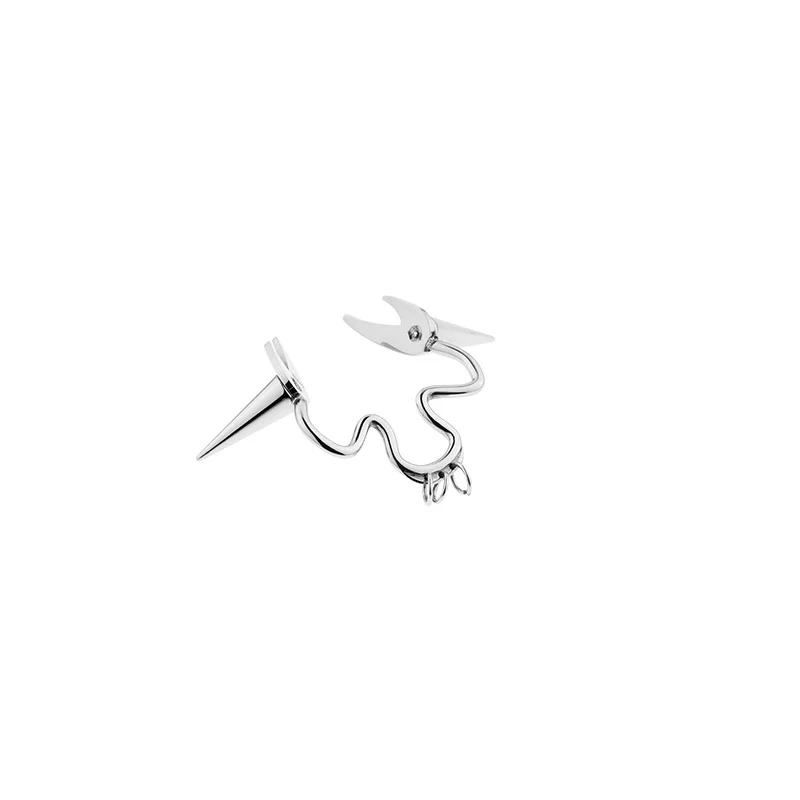 Rebellion Revolution Punk Rivet Nose Ring Cuff - Image 7