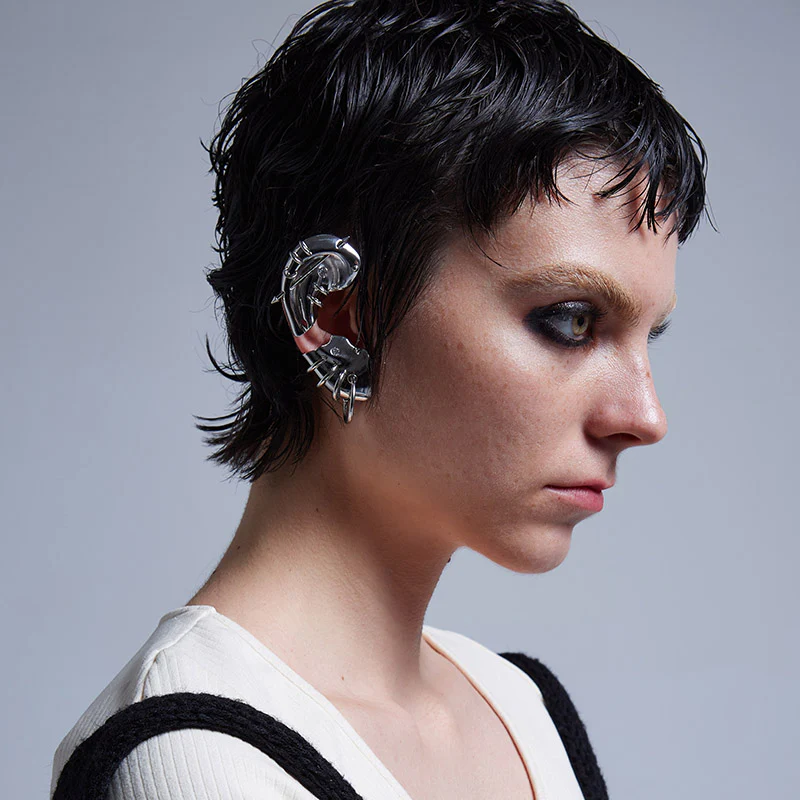Rebellion Revolution Punk Style Ear Shaped Cuff Earring - Image 5