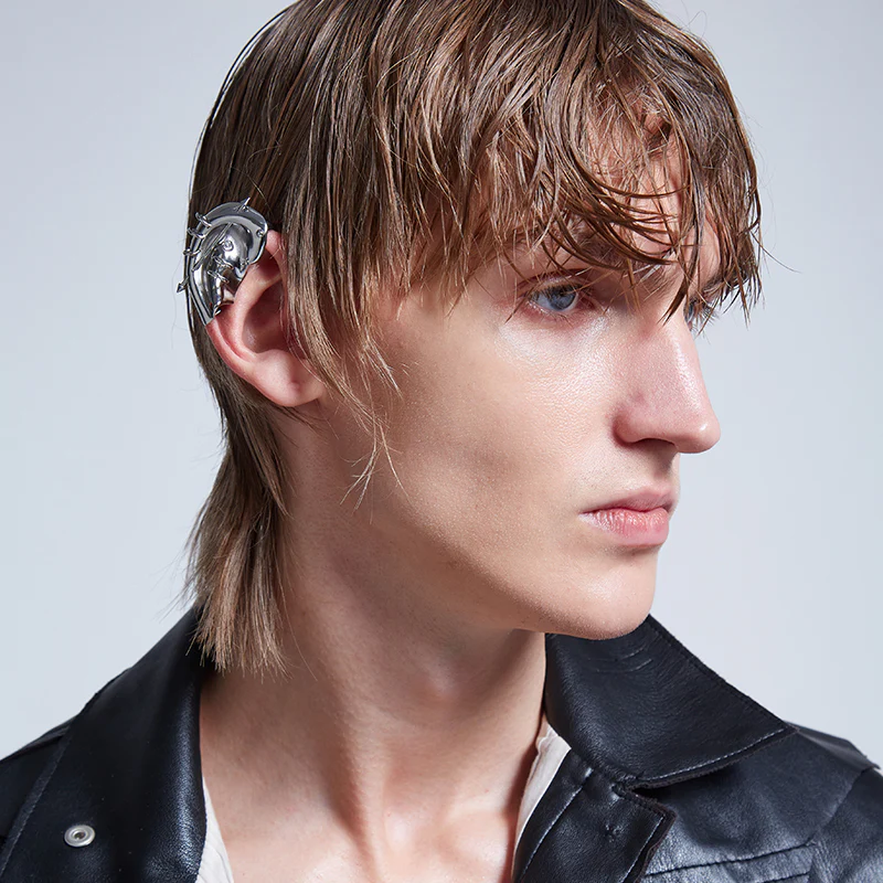 Rebellion Revolution Punk Style Ear Shaped Cuff Earring - Image 6