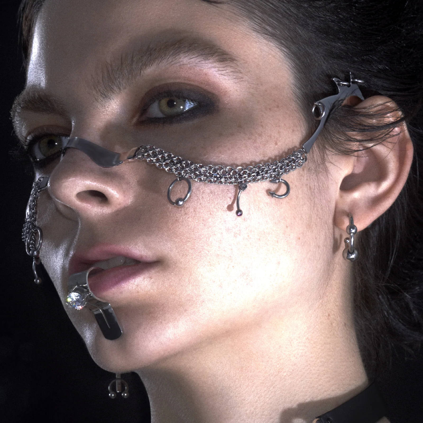 Rebellion Revolution Zircon Diamond Lip Clip - Image 6