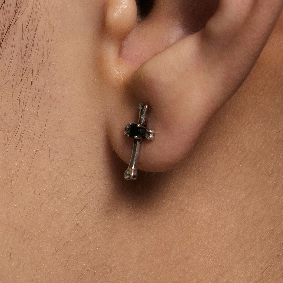 S925 Mini Cross Stud Earrings - Image 4