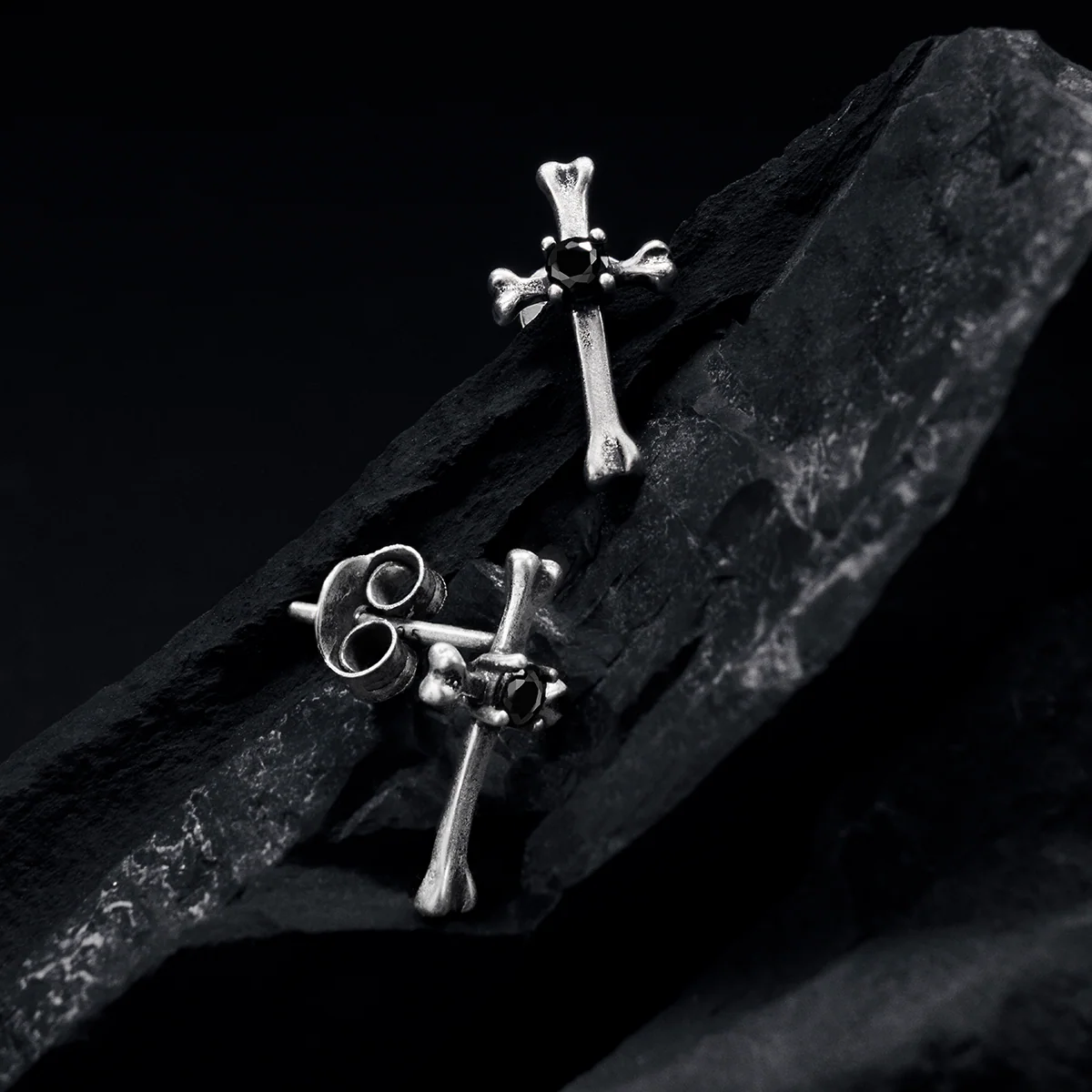 S925 Mini Cross Stud Earrings - Image 6