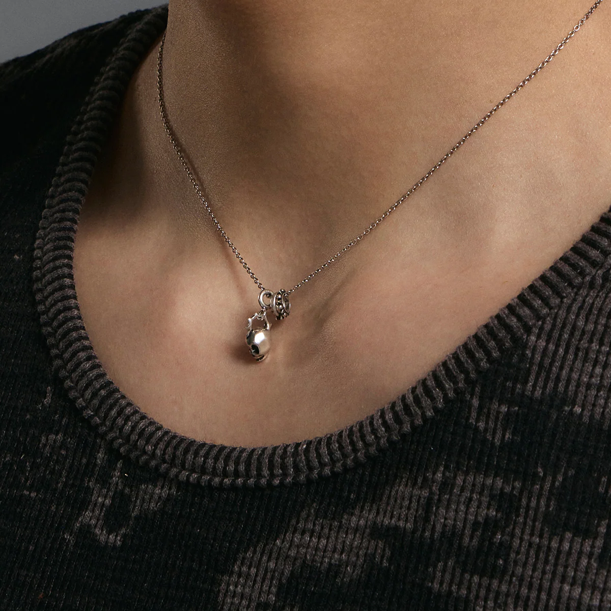 S925 Punk Skull Necklace - Image 5