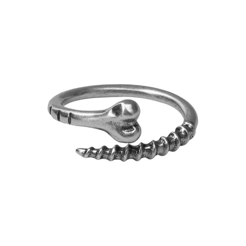 S925 Sterling Silver Bone Nail Ring - Image 2